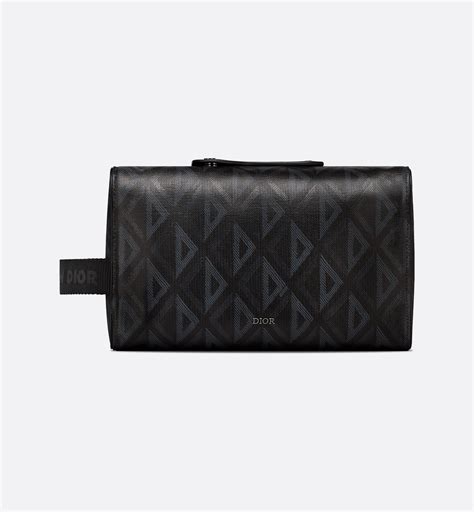 Trousse de toilette Dior Lingot Toile CD Diamond noir